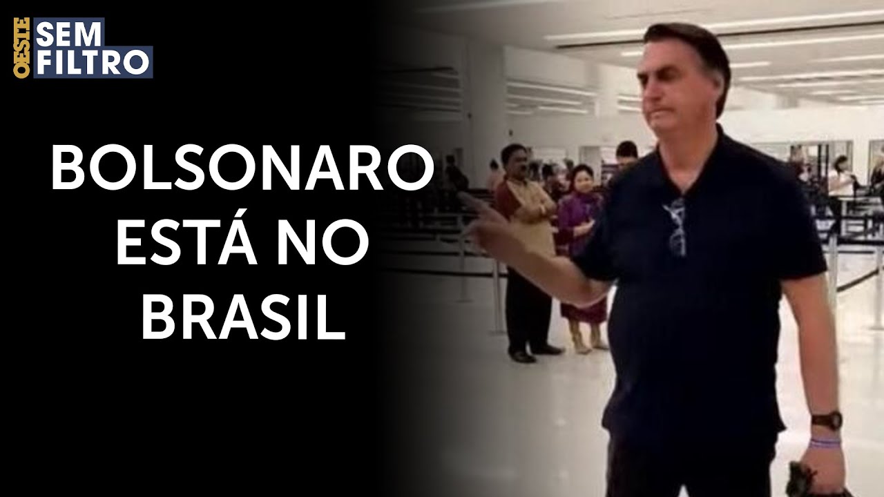 Jair Bolsonaro volta ao Brasil depois de três meses nos Estados Unidos | #osf