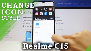 How to Personalize Icon Style in Realme C15 - Change Icon Look screenshot 4