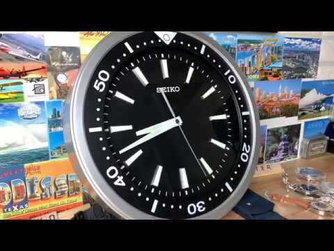 Seiko QXA723ALH quiet sweep wall clock - YouTube