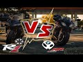 Motorcycle  Drag Racing-Yamaha R1 VS BMW S1000RR