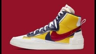 Nike Sacai Blazer Mid Yellow Review