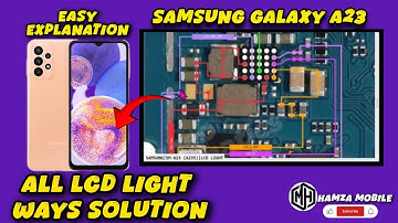 Samsung A23/SM-A235 Display Light iC Problem Solution.Samsung A23/SM-A235 LCD Light iC Ways Jumper📲✅