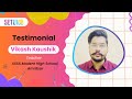 Testimonial - Vikash Kaushik (Teacher) SSSS Modern High School - Amritsar