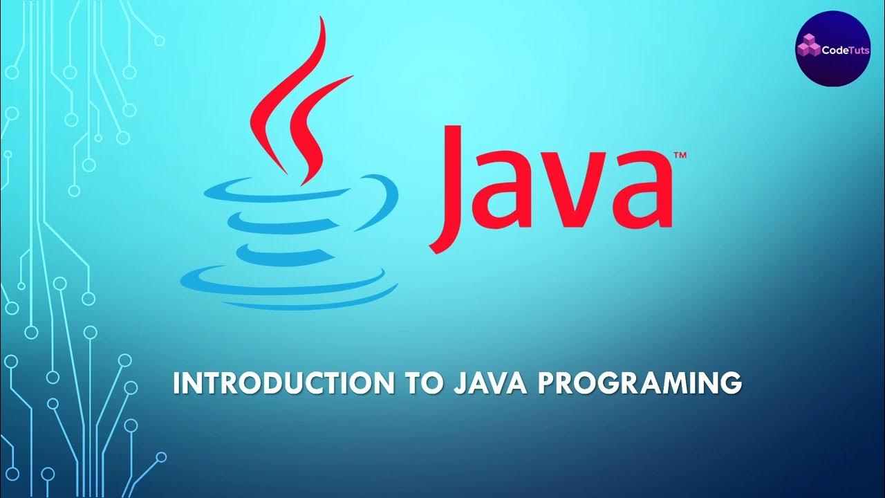 Introduction to JAVA Programming Language - 1 - YouTube