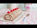 Brazo de gitano de chocolate y cerezas - Receta - María Lunarillos | tienda & blog