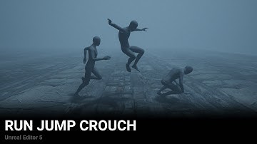 Учим персонажа бегать/прыгать/приседать UE5 1/2