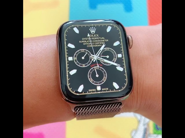 how to get a rolex face on apple watch