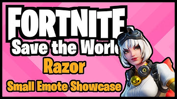[Fortnite: Save the World] Emote Showcase feat. Razor (Battle Breakers!! promotional hero)
