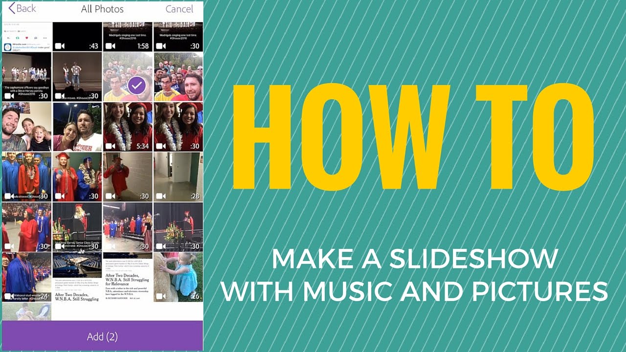 make photo presentation with music