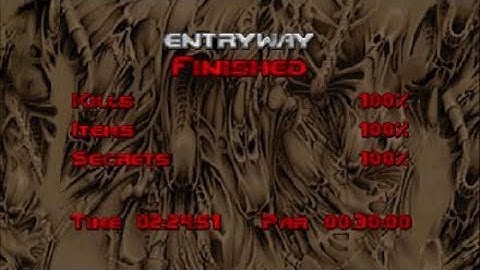 DOOM 2 Entryway 100% ultra violence difficulty