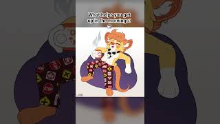 What helps you in the mornings? ☕️ #furry animation furryfandom furryart fyp mouse artist
