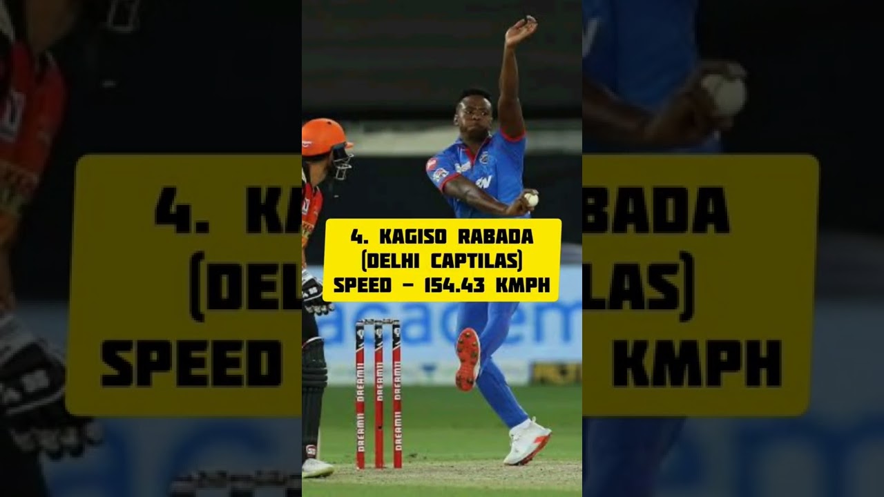 Top 5 Fastest ball in IPL History - Umran Malik bowling speed - Steyn, Rabada 