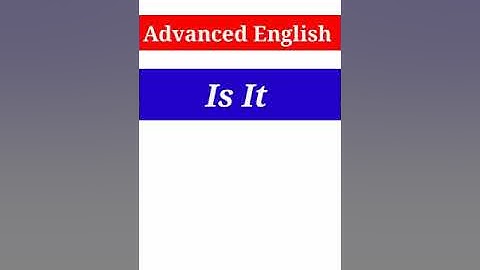 Use of Is It  ||  Kavi Kaushik - Advanced English Structure ✅