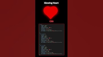 Glowing Heart Effect HTML & CSS❤️#shorts #html #htmlcss #css #csstricks #cssanimation #tutorial