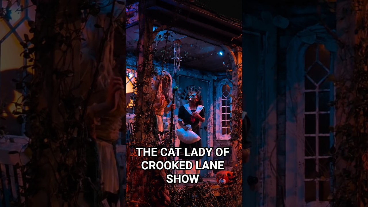 The Cat Lady of Crooked Lane FULL SHOW at HHN Orlando #hhn #universalstudios #halloween