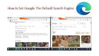 how to make google the default search engine in microsoft edge | set google the default search