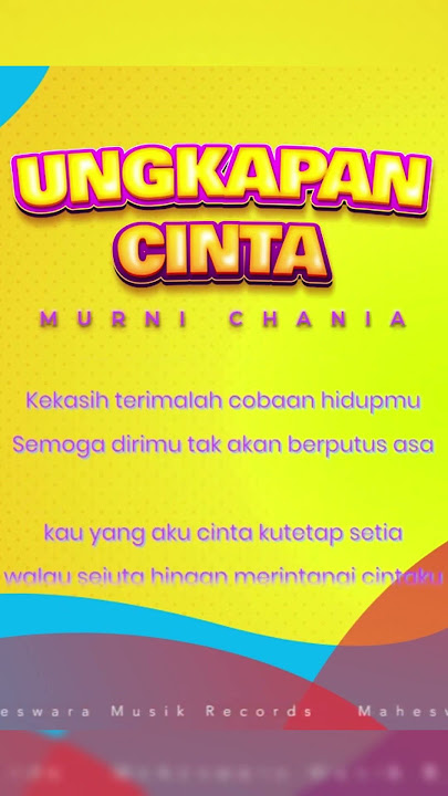 Murni Chania - Ungkapan Cinta | Audio #maheswaramusik #shorts #ungkapancinta #murnichania