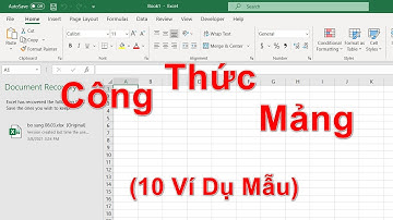 Tự Học Excel Bài 21 Công Thức Mảng 10 Ví Dụ Mẫu