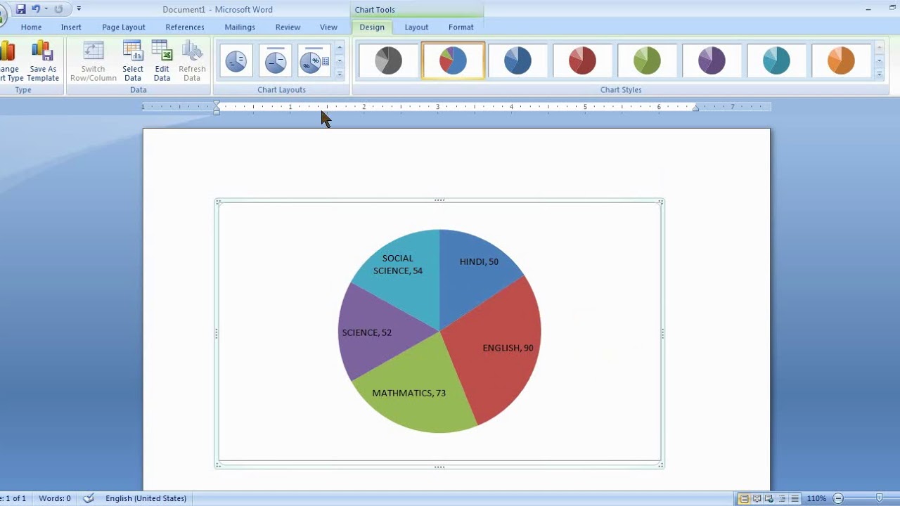 How To Make Pie Chart In Ms Word