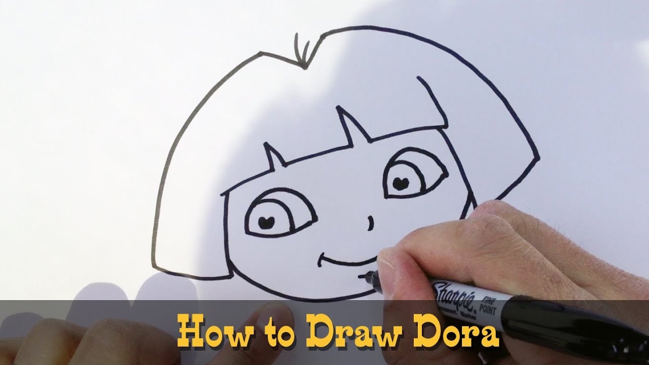 How to Draw Dora the Explorer - YouTube