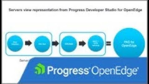 Servers view representation from Progress Developer Studio for OpenEdge