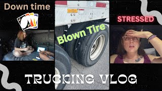 SPEND DOWNTIME WITH US / TRAILER TIRE BLEW OUT / WALK AWAY LEASE TRUCKING
