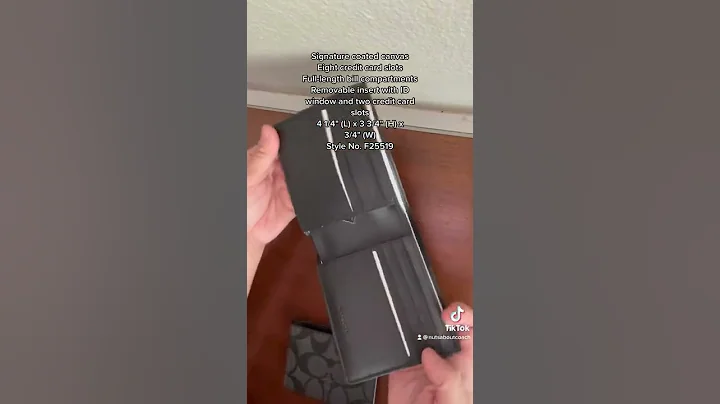 Coach Compact ID in Signature Canvass