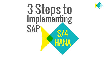 S/4 HANA - 3 steps to Implementation