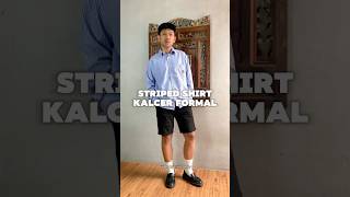 #stripedshirt #kemejaboxy #kalcer #outfitformal #casualoutfits #racunshopee #racuntiktok #shorts