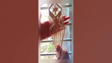 Macrame Project|✅Macrame Curtain Tieback ✨ #shortvideo #macrame #macrametutorial #diy