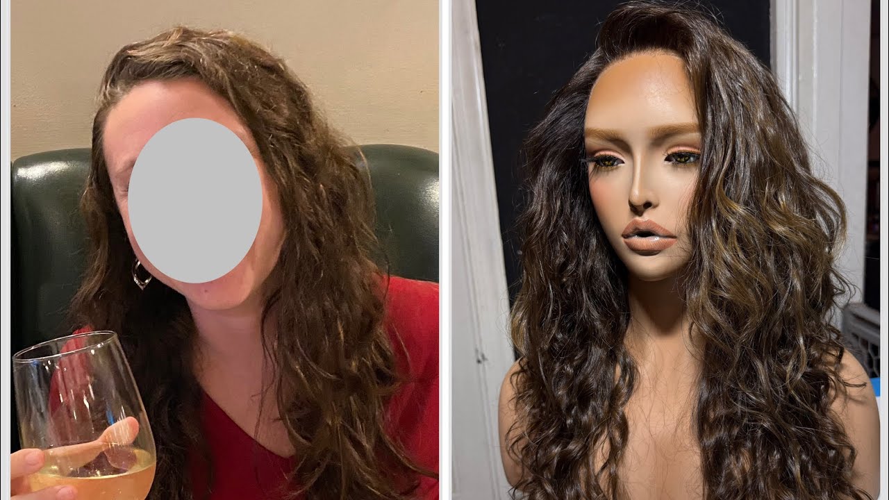 I made a wig out of her own hair