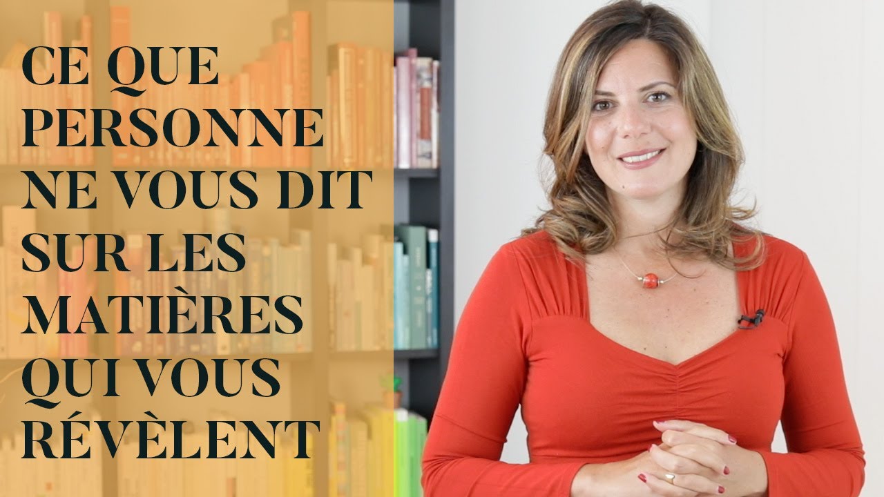 Ce que personne ne vous dit sur les matières qui vous révèlent - YouTube