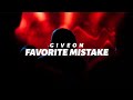 Giveon - Favorite Mistake (Lyrics)