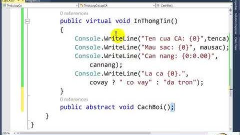 Kế Thừa C# - Bài Tập Lớp Cá Demo