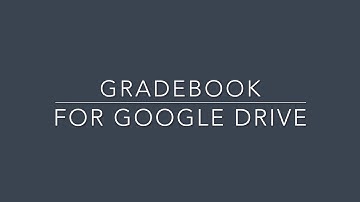 Gradebook For Google Drive Preview