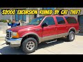 The cheapest Ford Excursion arrived with STOLEN parts and a STRAIGHT PIPED V10!