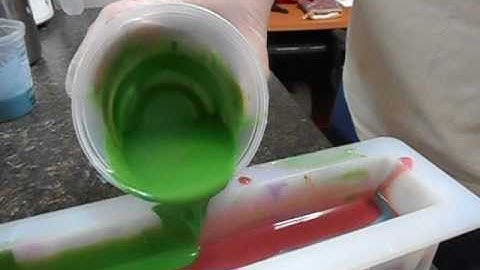 Soap making 093016 tilted tiger swirl