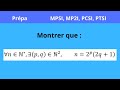 Récurrence forte, exercice n=2^p(2q+1)