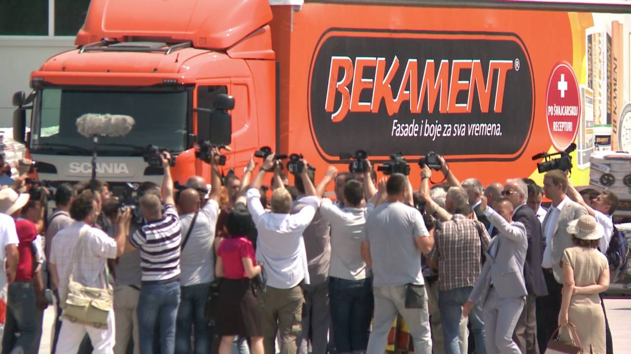 Otvaranje fabrike građevinskog stiropora - Bekament, Aranđelovac