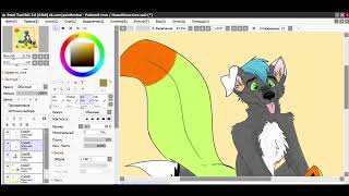 Furry dog SpeedPaint//Рисую фурри в саи2