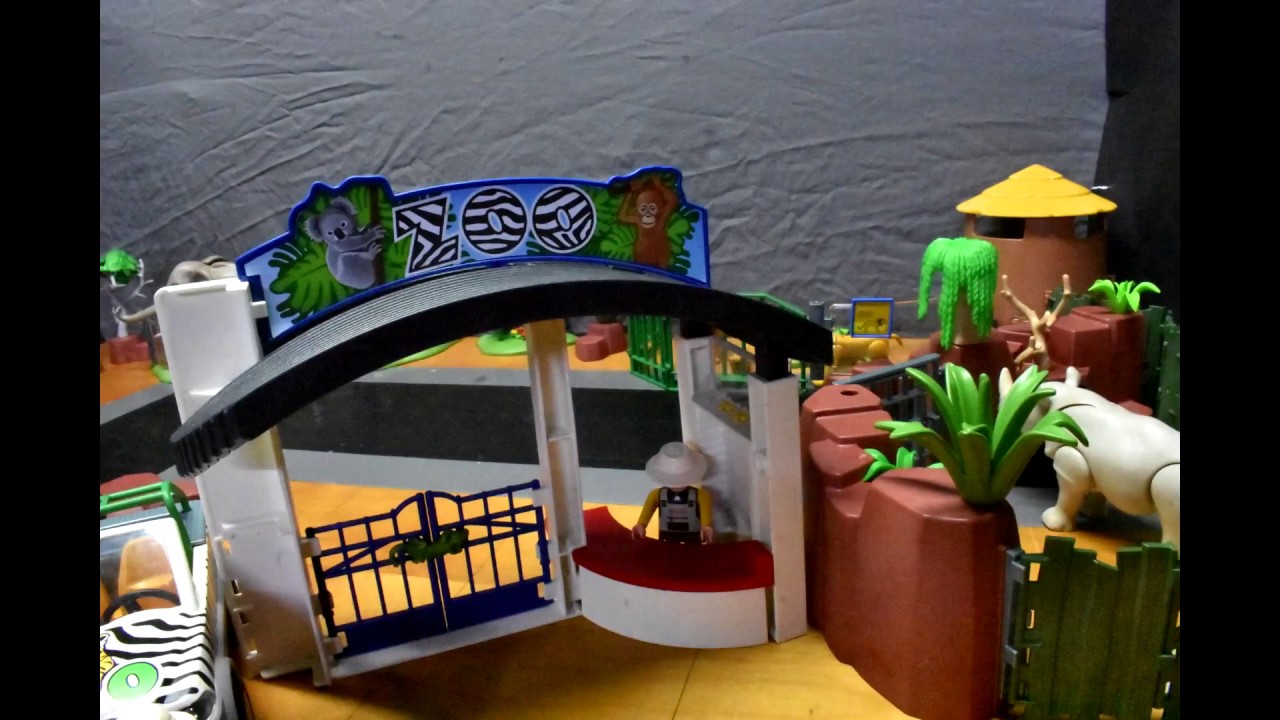 Trouble At The Zoo - Stop Motion Short Video for Kids/Children Playmobil