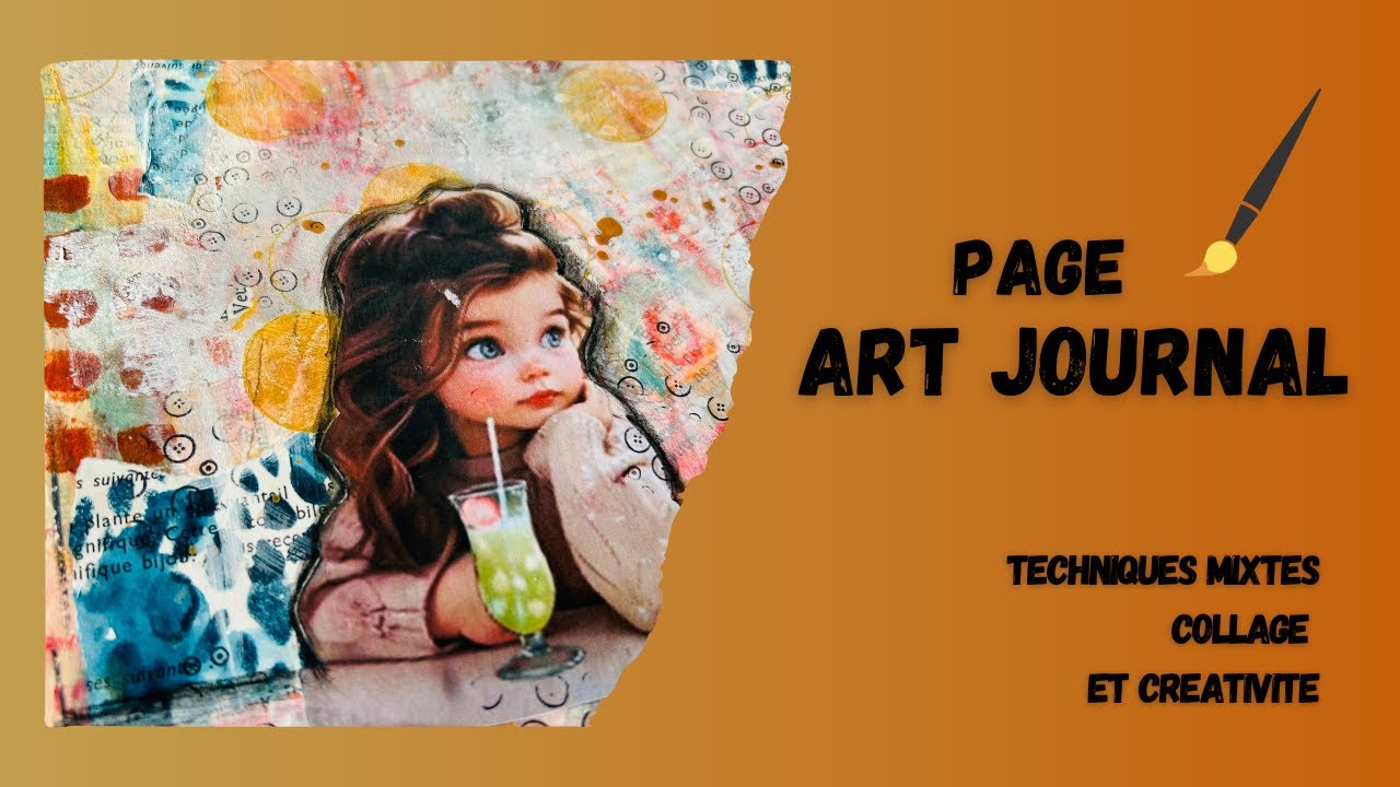 Page Art Journal : Petite fille