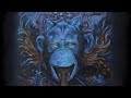 Mystical ape  acrylic painting process