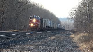 CSX I002 With CSXT 911 "Spirit of Our First Responders" at Memphis, NY December 31, 2021