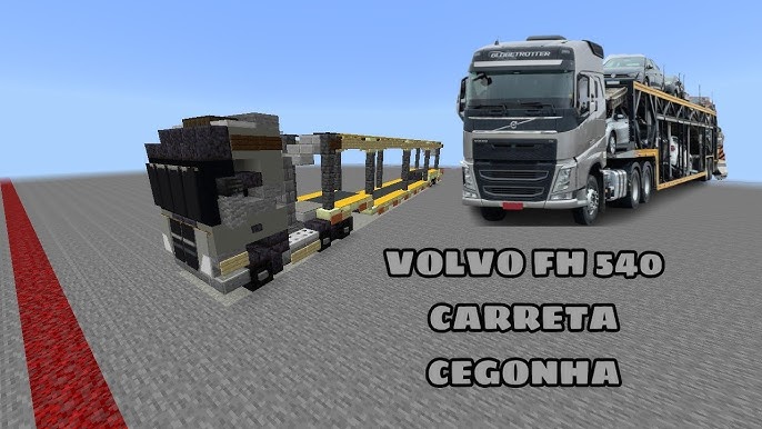 TUTORIAL MINECRAFT - Como fazer um caminhão arqueado ( Scania ) no