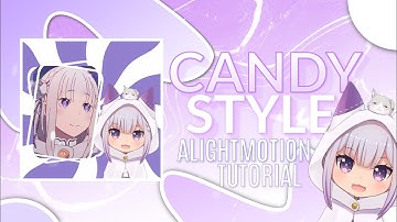 Simple Candy Style Transition Tutorial in Alightmotion | CrunchDZN