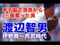 【渡辺智男 全盛期】伊野商で甲子園優勝！社会人を経てドラフト1位で西武入団。ライバル清原和博とチームメイトに。力感あふれるフォームで1年目から150キロ！2年目には日本シリーズにも登板。