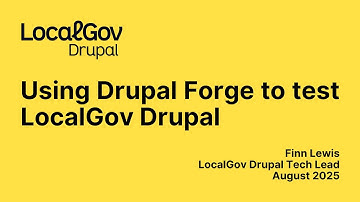 Using Drupal Forge to test LocalGov Drupal