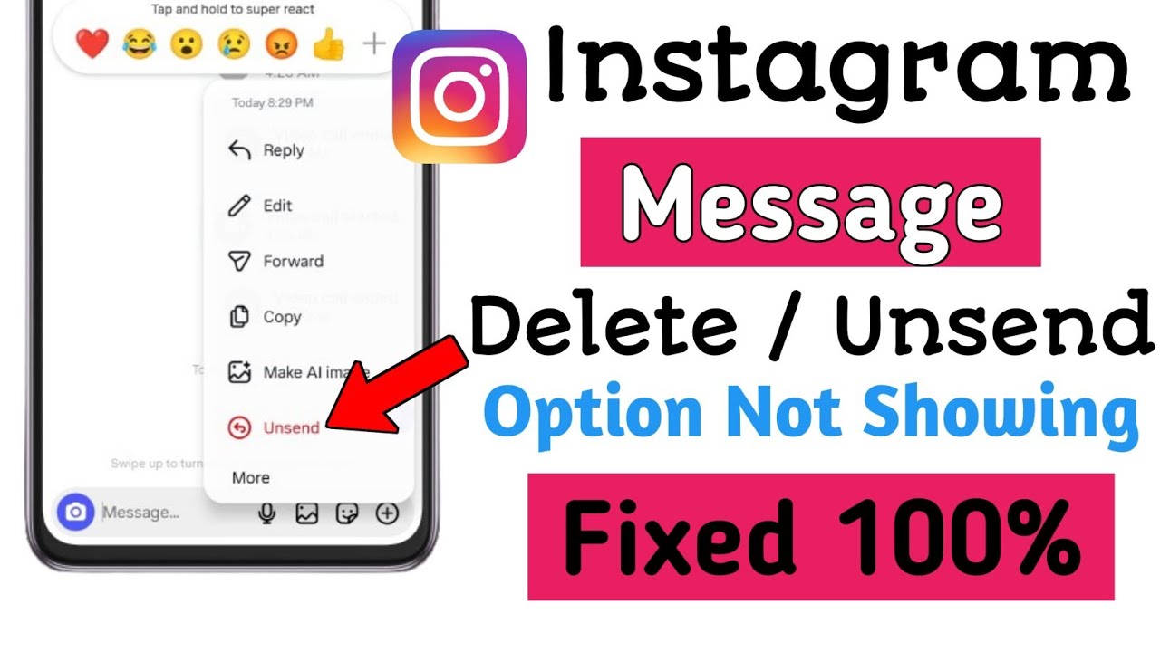 Instagram Messages Not Sending? Fix Delay & Missing Unsend Option - YouTube