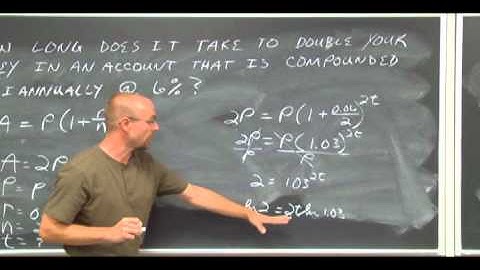 Intermediate Alg Section 8.8 Applications of Exponential and Logs